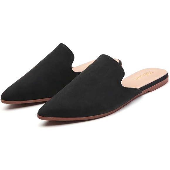 NWOT Black Faux Suede Tilocow Mules - Women’s size 8 - Picture 2 of 9